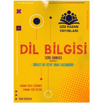 Çöz Kazan Yayınları - TYT Dil Bilgisi Konu Özetli Soru Bankası