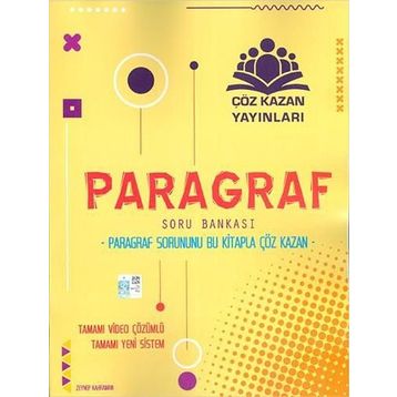 Çöz Kazan Yayınları TYT Paragraf Soru Bankası