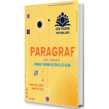 Çöz Kazan Yayınları TYT Paragraf Soru Bankası