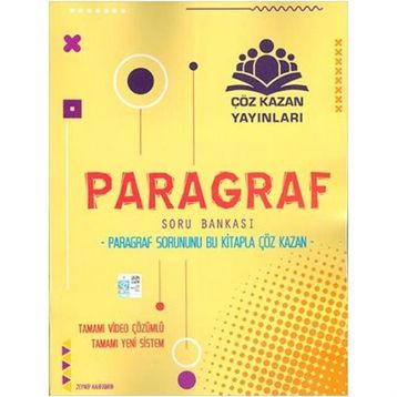 Çöz Kazan Yayınları TYT Paragraf Soru Bankası