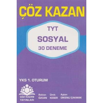 Çöz Kazan Yayınları TYT Sosyal 30 Deneme