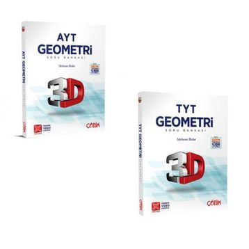 Çözüm 3D Yayınları TYT AYT Geometri Soru Bankası Fırsat Seti
