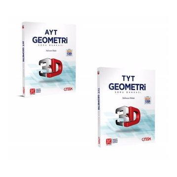 Çözüm 3D Yayınları TYT AYT Geometri Soru Bankası Fırsat Seti