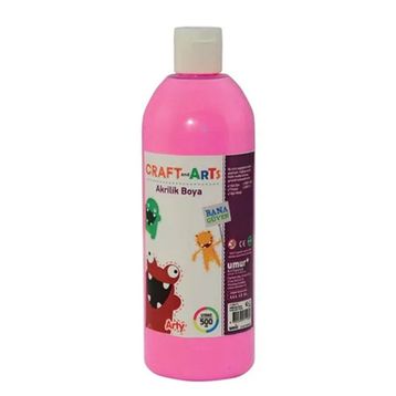 Craft And Arts 500 ml Pembe Akrilik Boya