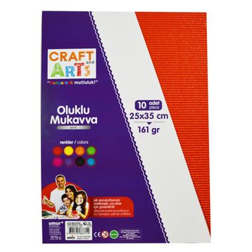 Craft And Arts Oluklu 10'lu Sim Mukavva