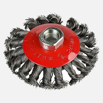 Craftomat 100 mm Örgülü Koni Tel Fırça