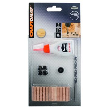 Craftomat 6x30 mm 32 Adet Dübel Seti