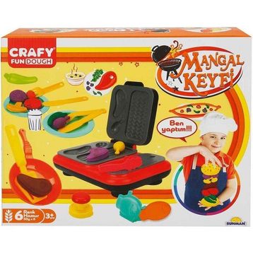 Crafy 2052 Mangal Keyfi 300 GR 22 Parça Oyun Hamuru Seti