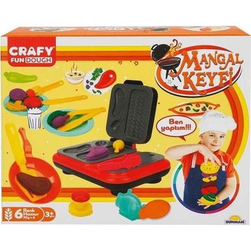 Crafy 2052 Mangal Keyfi 300 GR 22 Parça Oyun Hamuru Seti