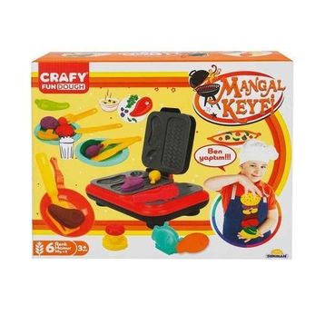 Crafy 2052 Mangal Keyfi 300 GR 22 Parça Oyun Hamuru Seti