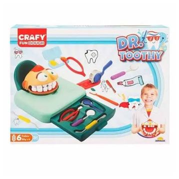 Crafy Dr. Toothy 15 Parça Oyun Hamuru Seti