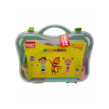 Crafy Kukuli 200 gr 20 Parça -Yeşil Çantalı Oyun Hamuru Seti