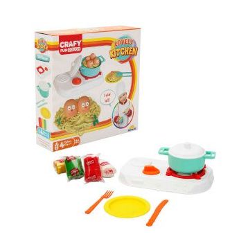 Crafy Lovely Kitchen 200 gr 10 Parça Oyun Hamuru Seti