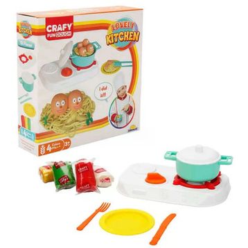 Crafy Lovely Kitchen 200 gr 10 Parça Oyun Hamuru Seti