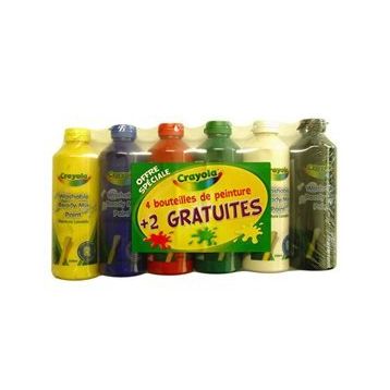 Crayola 6 Renk Hazır ve Karışabilir Boya