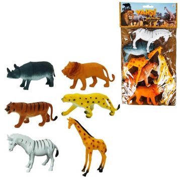 Crazoo S00000715 6'lı Büyük Poşet Vahşi Hayvanlar