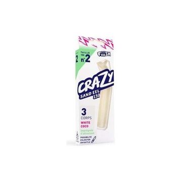 Crazy Sandeel CSE150/2 CSE513 3X Gövde White Coco Silikon Yem