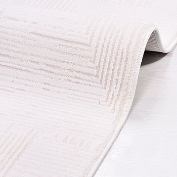 Crea 120x180 cm Avangart Beyaz Modern Halı