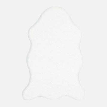 Crea 80x150 cm Beyaz Tavşan Tüyü Suni Post