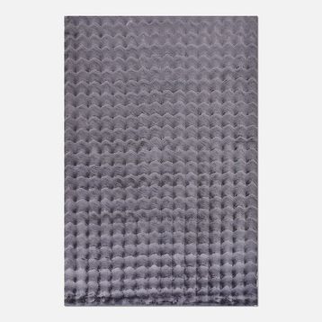 Crea 80x250 cm Antrasit Mantar Post Ebatlı Halı