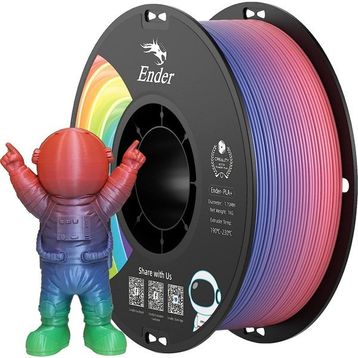 Creality Ender PLA+ Gökkuşağı Renkli 1.75 mm 1 kg Standart Filament