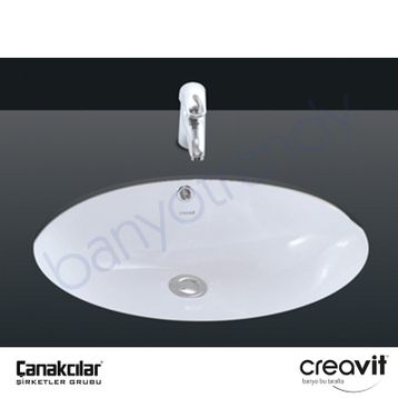 Creavit 37x51 Tezgah Altı Lavabo