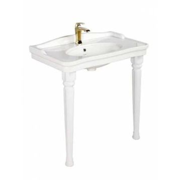 Creavit AN080+KL270 Antik Etajerli ve 80 cm Ayaklı Lavabo