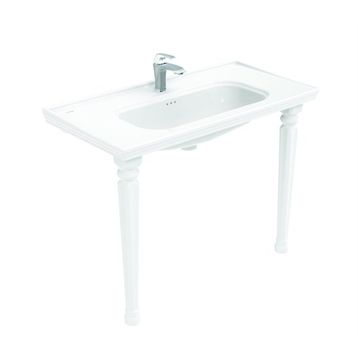 Creavit AN101 Beyaz Antik 100 cm Lavabo + 2 Adet Antik Konsol Ayak