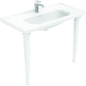 Creavit AN101 Beyaz Antik 100 cm Lavabo + 2 Adet Antik Konsol Ayak
