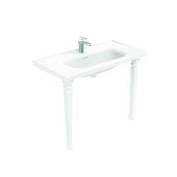 Creavit AN101 Beyaz Antik 100 cm Lavabo + 2 Adet Antik Konsol Ayak