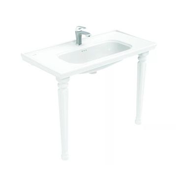 Creavit AN101 Beyaz Antik 100 cm Lavabo + 2 Adet Antik Konsol Ayak
