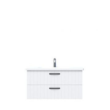 Creavit D10 Next Tezgah Altı 2 Çekmeceli 100 cm Beyaz Lake Lavabo Dolabı