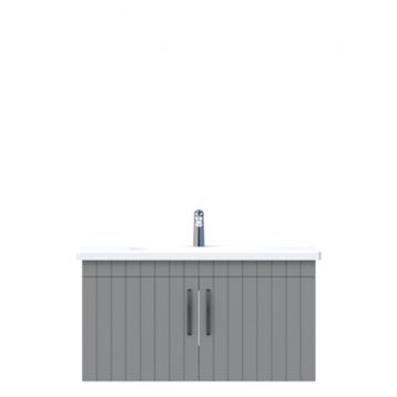 Creavit D10 Next Tezgah Altı Kapaklı 100 cm Gri Lake Lavabo Dolabı