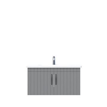 Creavit D10 Next Tezgah Altı Kapaklı 100 cm Gri Lake Lavabo Dolabı