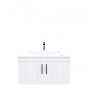 Creavit D10 Next Tezgah Üstü Kapaklı 100 cm Beyaz Lake Lavabo Dolabı