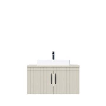Creavit D10 Next Tezgah Üstü Kapaklı 100 cm Dafne Lake Lavabo Dolabı