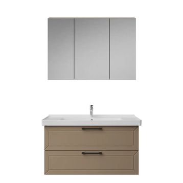 Creavit D20 Lake 80 cm Beyaz Yuvarlak Çekmeceli Banyo Dolabı