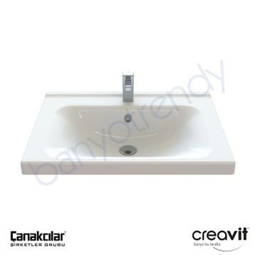 Creavit Eksen 65 cm Etajerli Lavabo