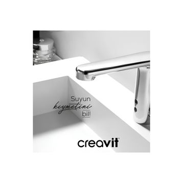 Creavit ES2400 Tek Su Girişli Fotoselli Lavabo Bataryası