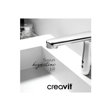 Creavit ES2400 Tek Su Girişli Fotoselli Lavabo Bataryası