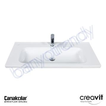Creavit İdeal 100 cm Etajerli Lavabo