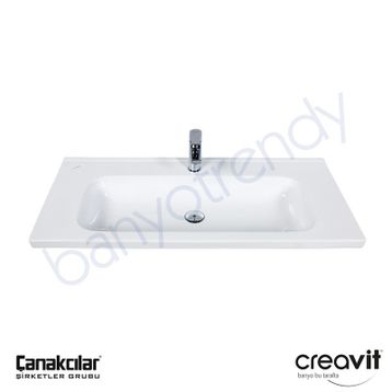 Creavit İdeal 90 cm Etajerli Lavabo