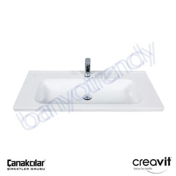 Creavit İdeal 90 cm Etajerli Lavabo