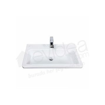 Creavit İpek 80 cm Etajerli Lavabo