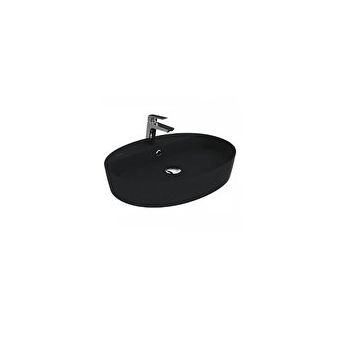 Creavit LP160 Loop 40x60 cm Mat Siyah Oval Çanak Lavabo