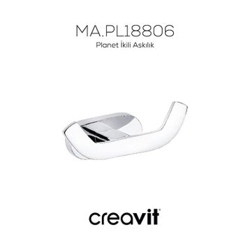 Creavit PL18806 Planet 2'li Krom Askılık