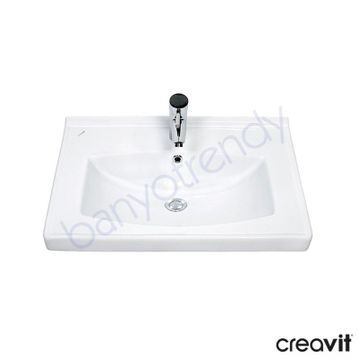 Creavit Sera 65 cm Etajerli Lavabo