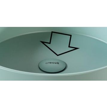 Creavit SF030.BSM Basalt Mat Pop Up Taşmasız Lavabo Sifon Başlığı
