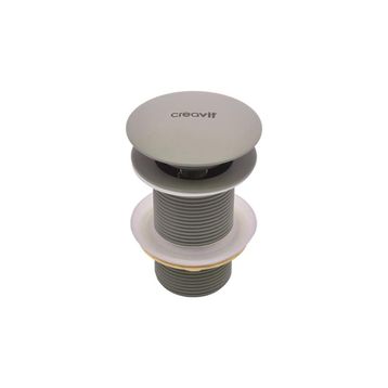 Creavit SF030.BSM Basalt Mat Pop Up Taşmasız Lavabo Sifon Başlığı