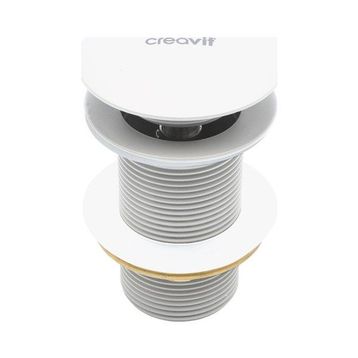 Creavit SF030Pop Up Taşmasız Mat Beyaz Lavabo Sifon Başlığı